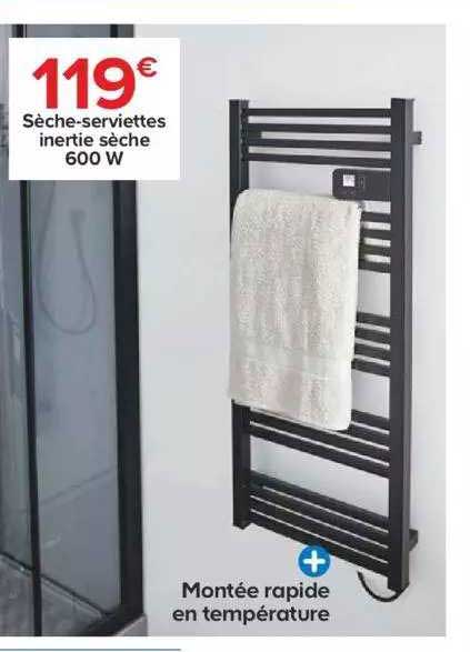 sèche-serviettes inertie sèche 600 w