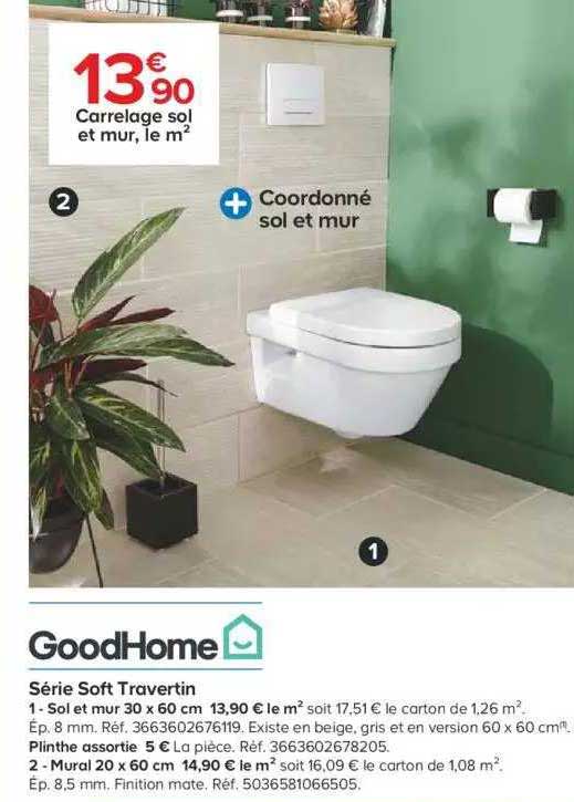 série soft travertin goodHome