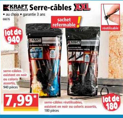 serre-câbles kraft werkzeuge
