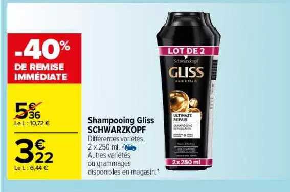 Shampooing Gliss Schwarzkopf