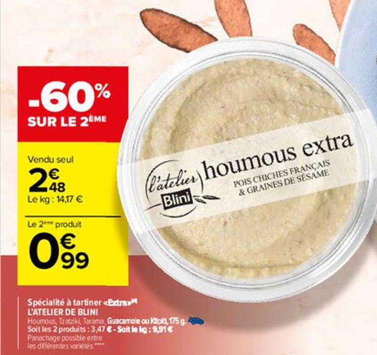 Spécialité à Tartiner «extra» L'atelier De Blini