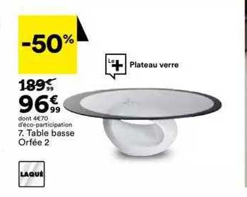 Table Basse Orfée 2