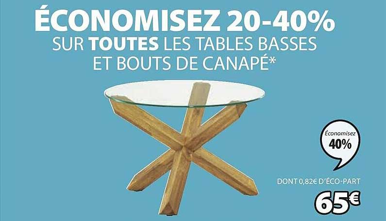 tables basses et bouts de canapé