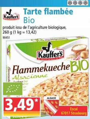 tarte flambée bio kauffer's
