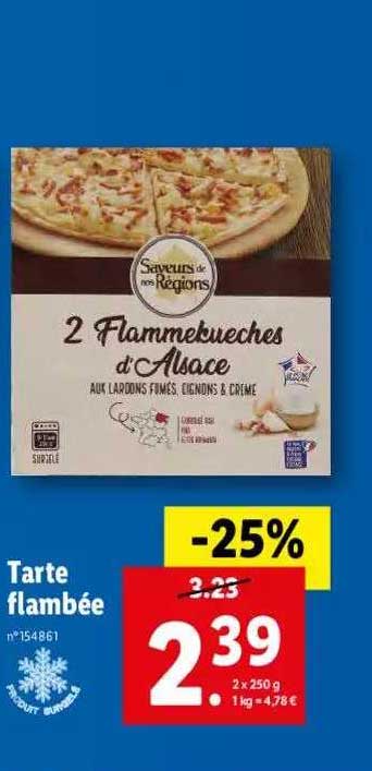 tarte flambée saveurs de nos régions