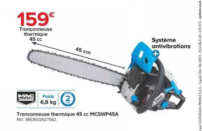 tronçonneuse thermique 45 cc mcswp45a mac allister