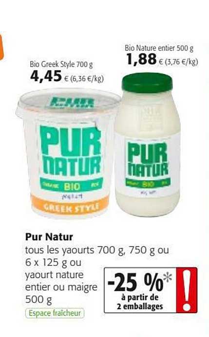 Yaourts Pur Natur