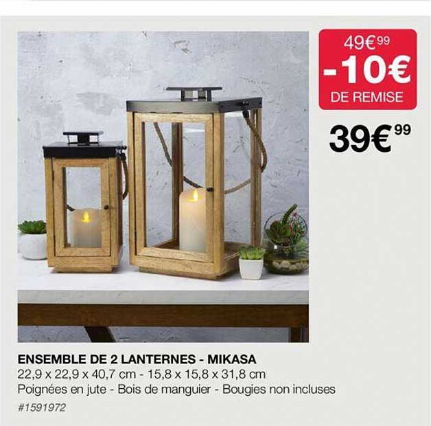 ensemble de 2 lanternes - mikasa