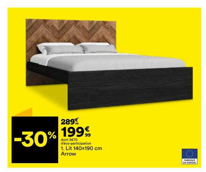 lit 140 x 190 cm arrow