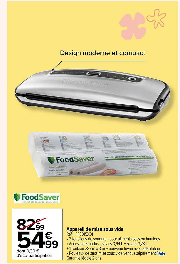 appareil de mise sous vide foodSaver