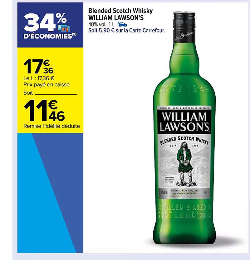 blended scotch whisky william lawson's
