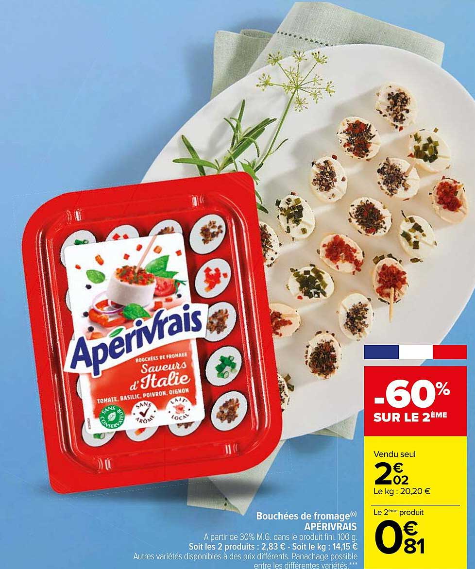 Bouchées De Fromage Apérivrais