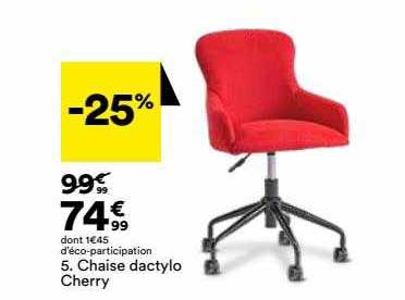 Chaise Dactylo Cherry