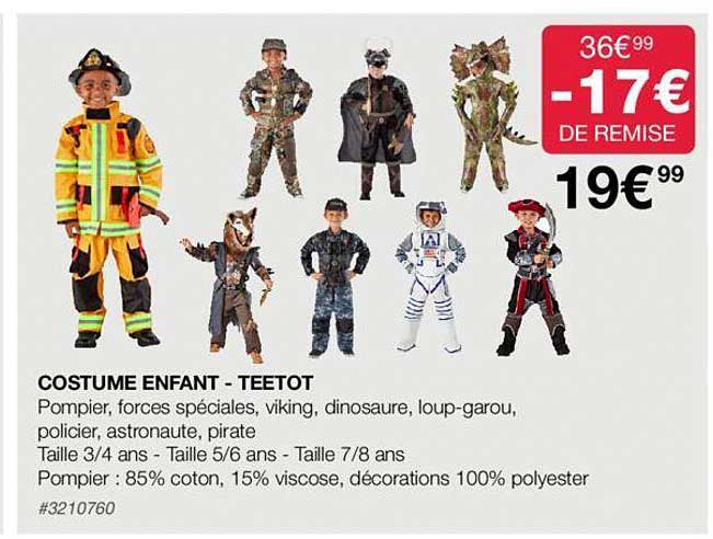 costume enfant - teetot