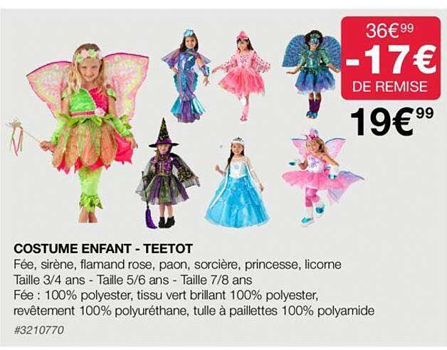 costume enfant - teetot