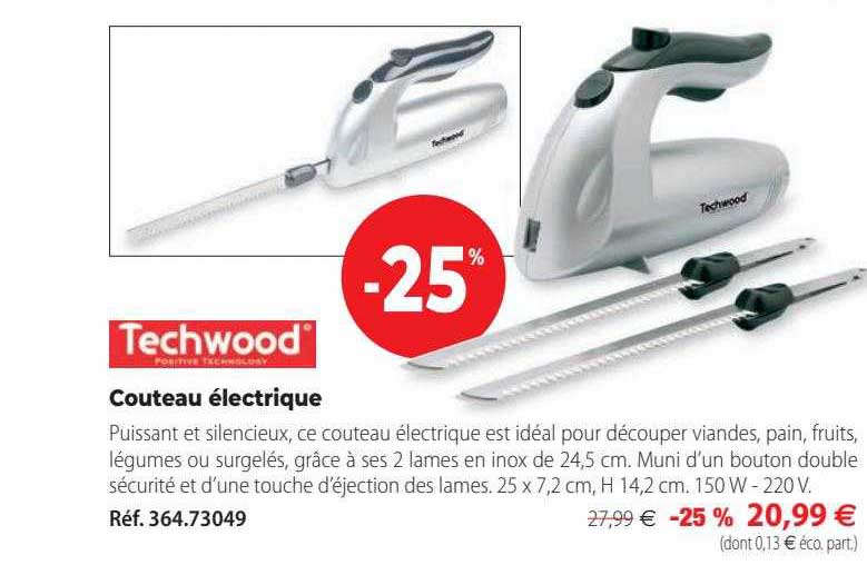 Couteau électrique Techwood