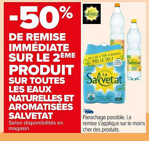 eaux naturelles et aromatisées salvetat