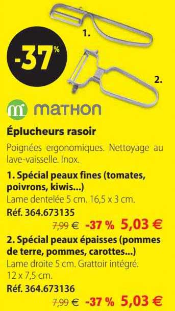 éplucheurs rasoir mathon