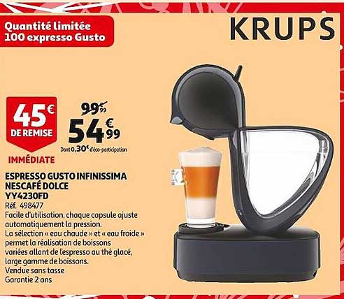 espresso gusto infinissima nescafé dolce yy4230fd