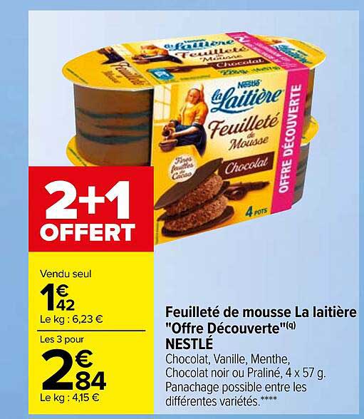 Feuilleté De Mousse La Laitière "offre Découverte" Nestlé