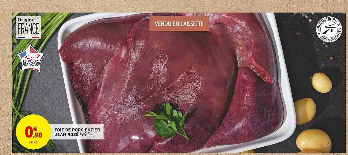 foie de porc entier jean rozé