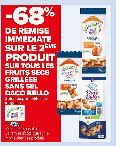 fruits secs grillées sans sel daco bello