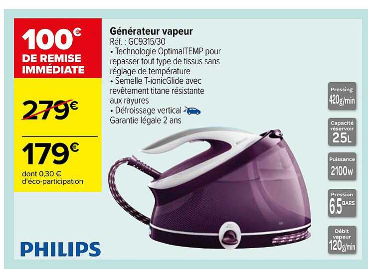 générateur vapeur philips