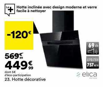 hotte décorative elica