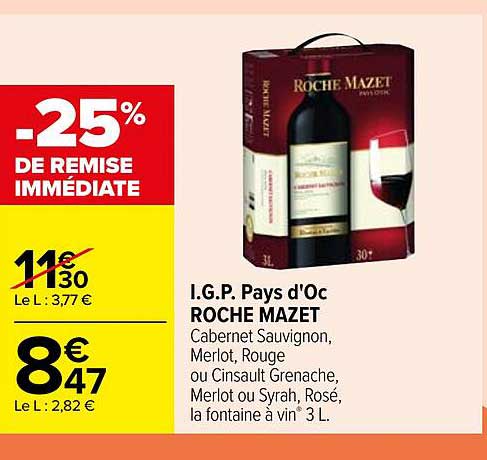 i.g.p. pays d'oc roche mazet