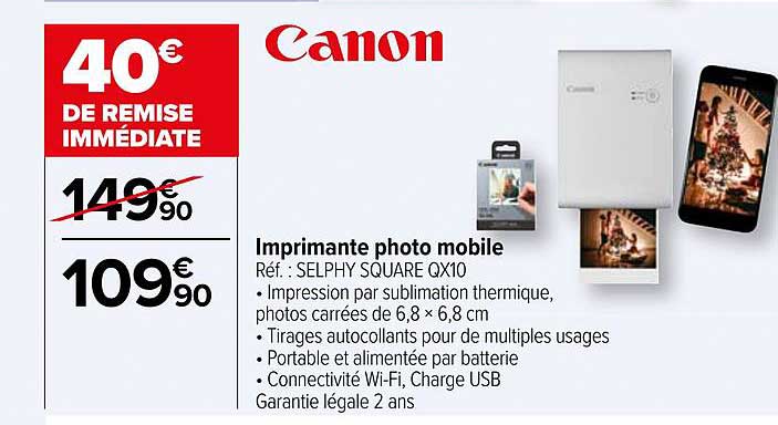 Imprimante Photo Mobile Canon