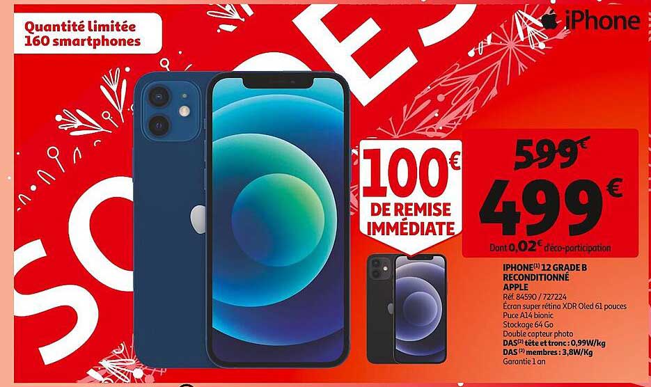 iphone 12 grade b reconditionné apple