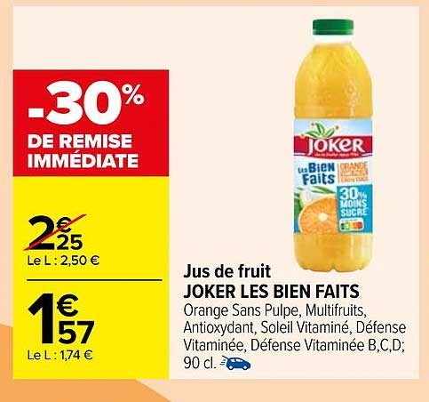 jus de fruit joker les bien faits