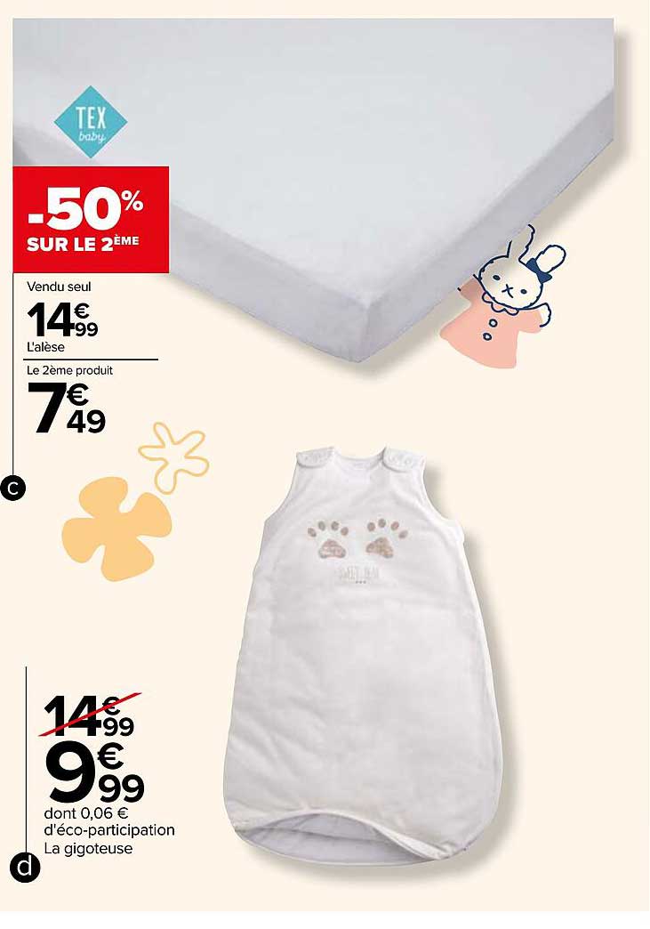 L'alèse, La Gigoteuse Tex Baby