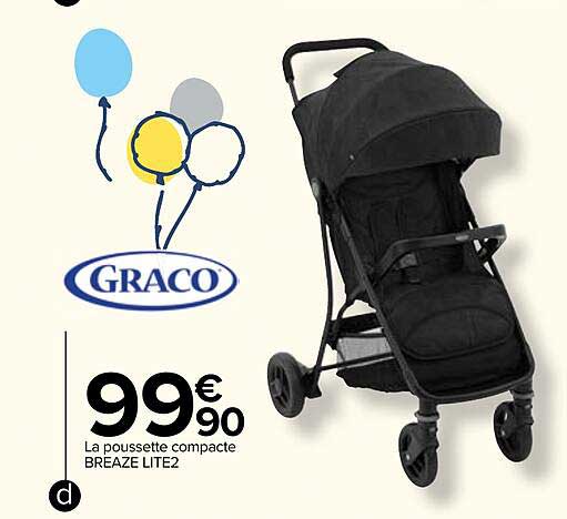 la poussette compacte breaze lite2 graco