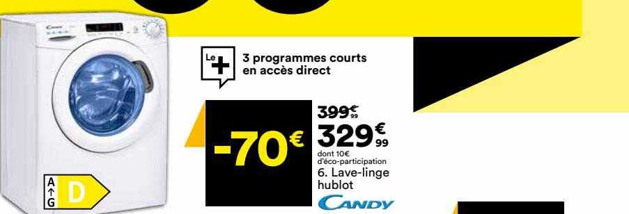 lave-linge hublot candy