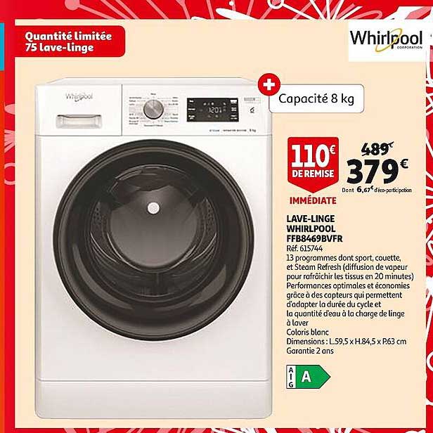 lave-linge whirlpool ffb8469bvfr