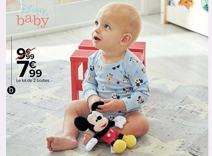 Le Lot De 2 Bodies Disney Baby