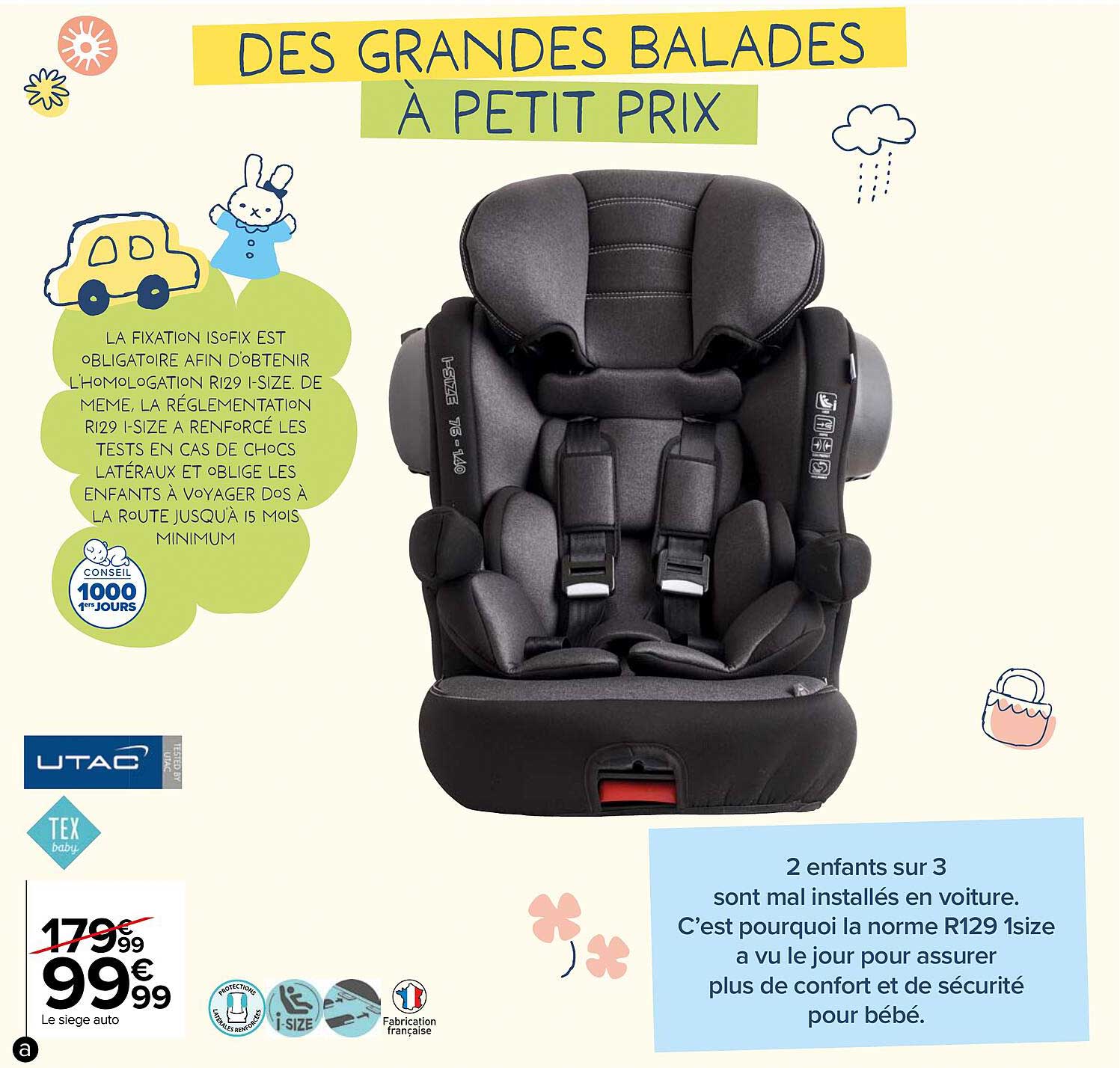 le siège-auto tex baby