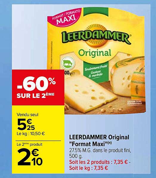 leerdammer original "format maxi"