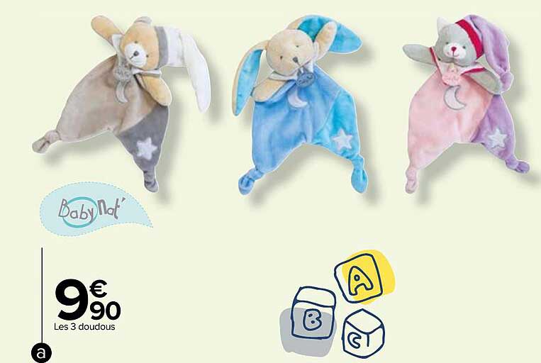 les 3 doudous baby nat'
