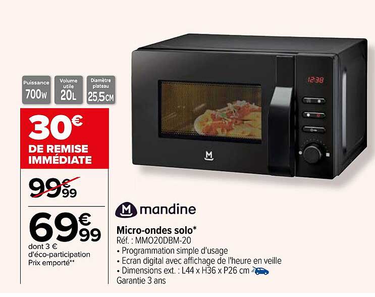 micro-ondes solo mandine