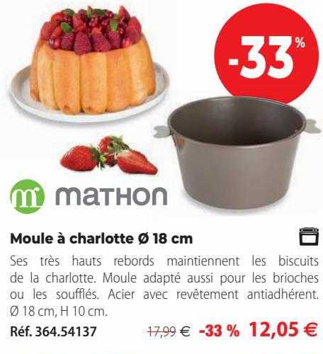 moule à charlotte ø 18 cm mathon