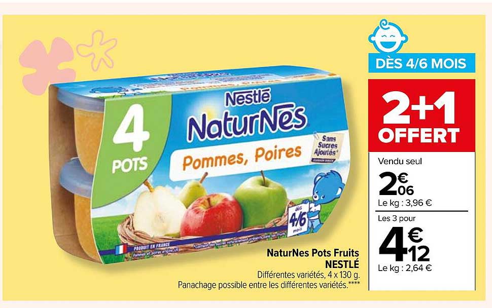 naturNes pots fruits nestlé