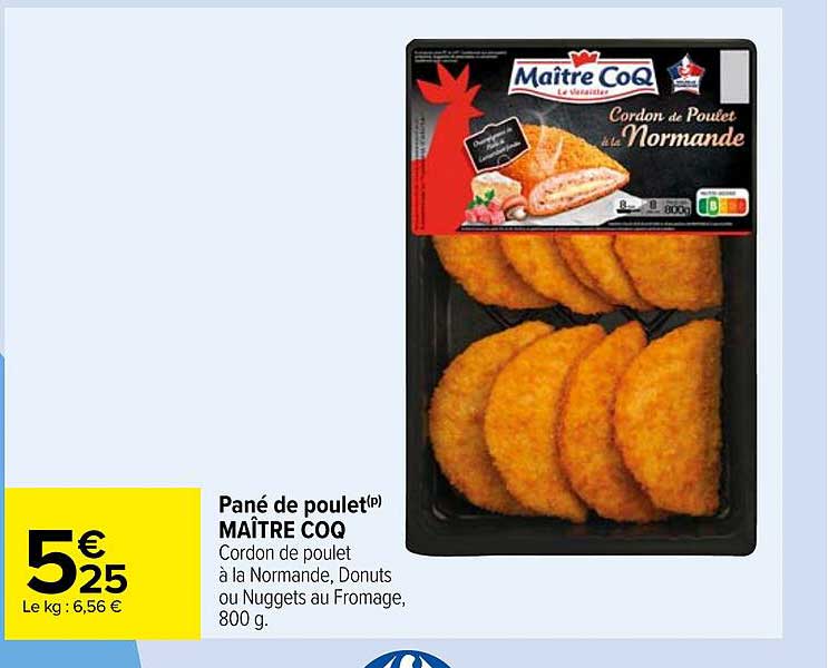 pané de poulet maître coq