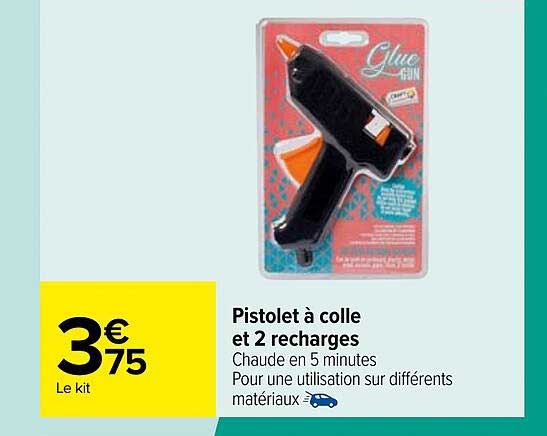 Pistolet à Colle Et 2 Recharges