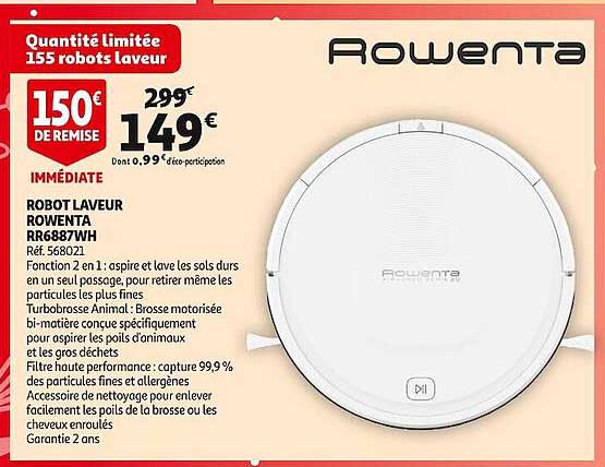 Robot Laveur Rowenta Rr6887wh