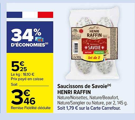 saucissons de savoie henri raffin