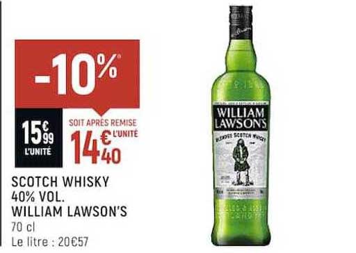 scotch whisky 40% vol. william lawson's
