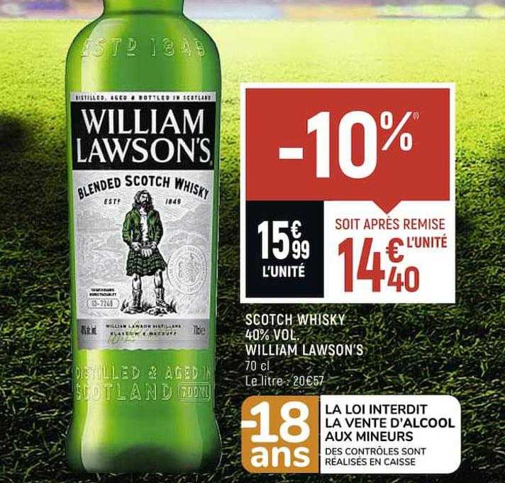 scotch whisky 40% vol. william lawson's