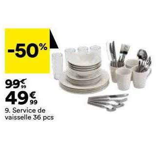service de vaisselle 36 pcs